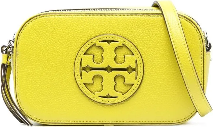 mini Miller logo-plaque leather crossbody bag
