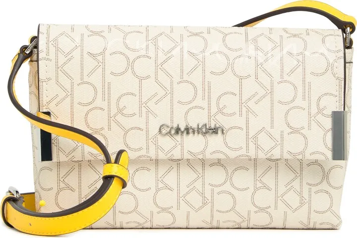 Logo Faux Leather Crossbody