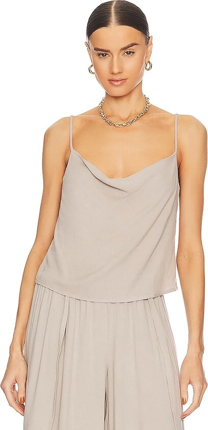 Adjustable Cowl Neck Cami