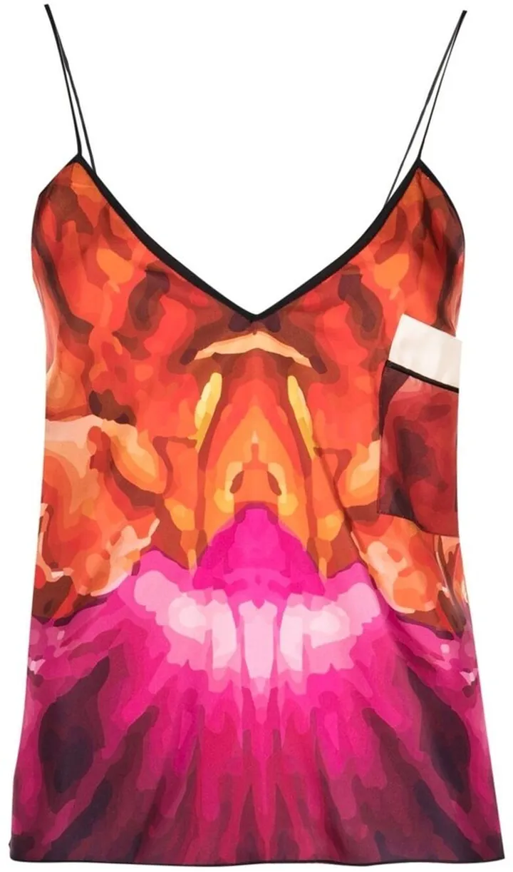 Tie-Dye Silk Cami Top