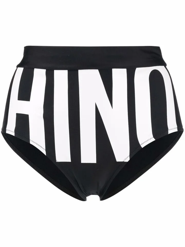 Logo-Print Bikini Bottoms
