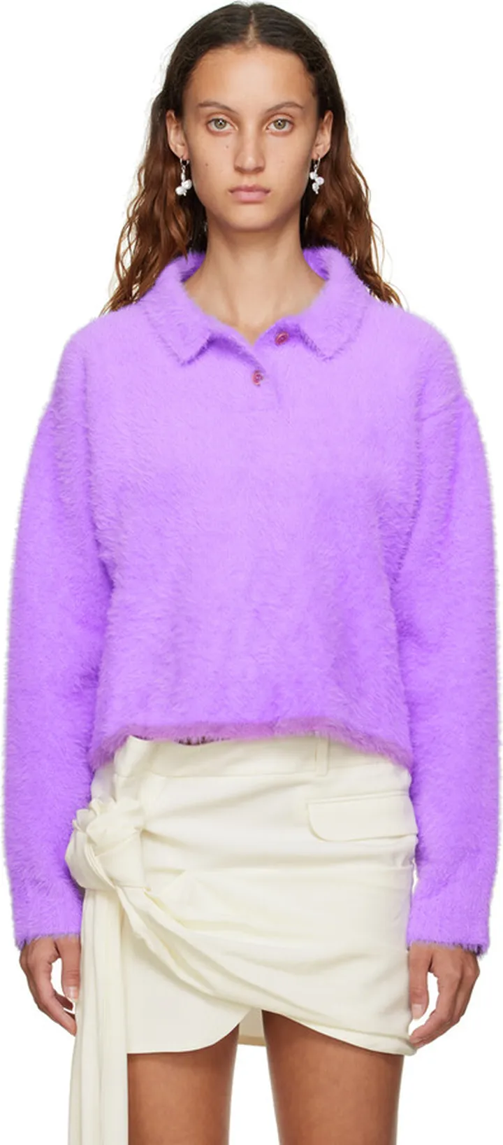 Jacquemus Purple Le Papier 'Le Polo Neve' Polo