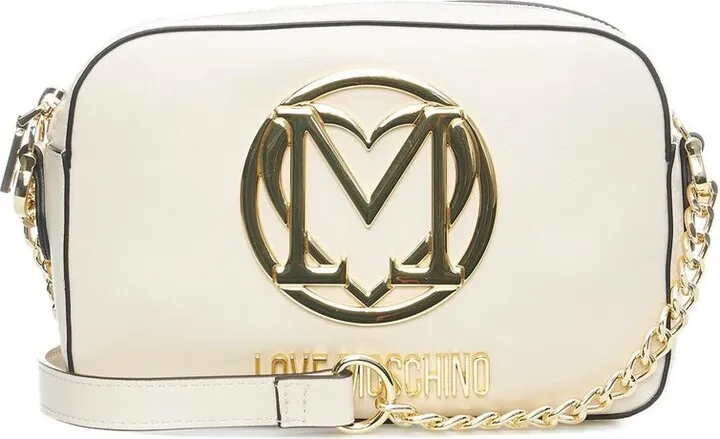 Love Moschino Logo Plaque Zipped Crossbody Bag