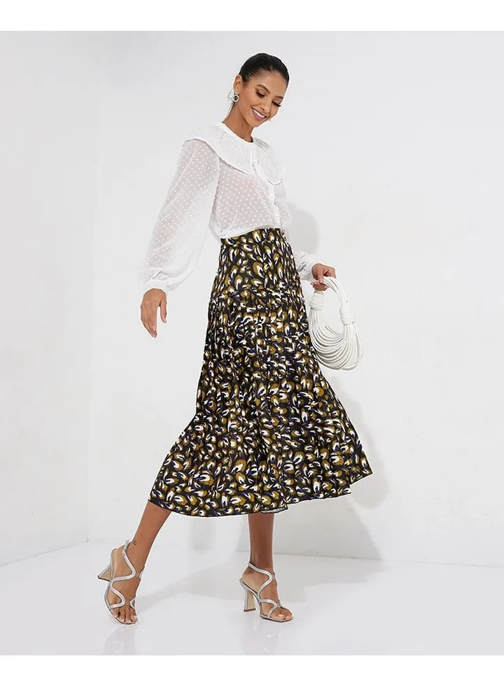 Little Mistress Button Down Ruffle Detail Shirt