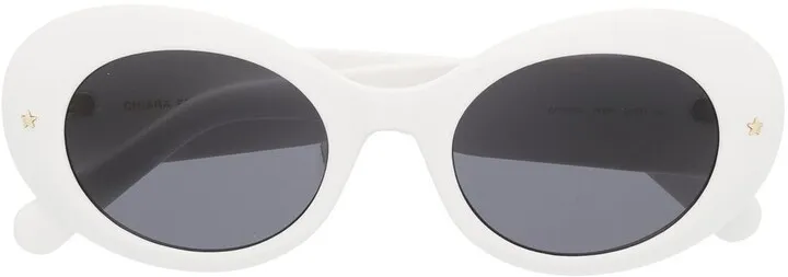 Oval-Frame Sunglasses