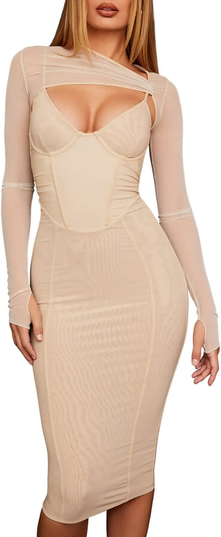 Beatrice Corset Midi Dress & Bolero Set