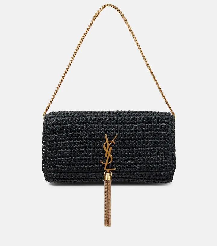 Kate 99 raffia shoulder bag