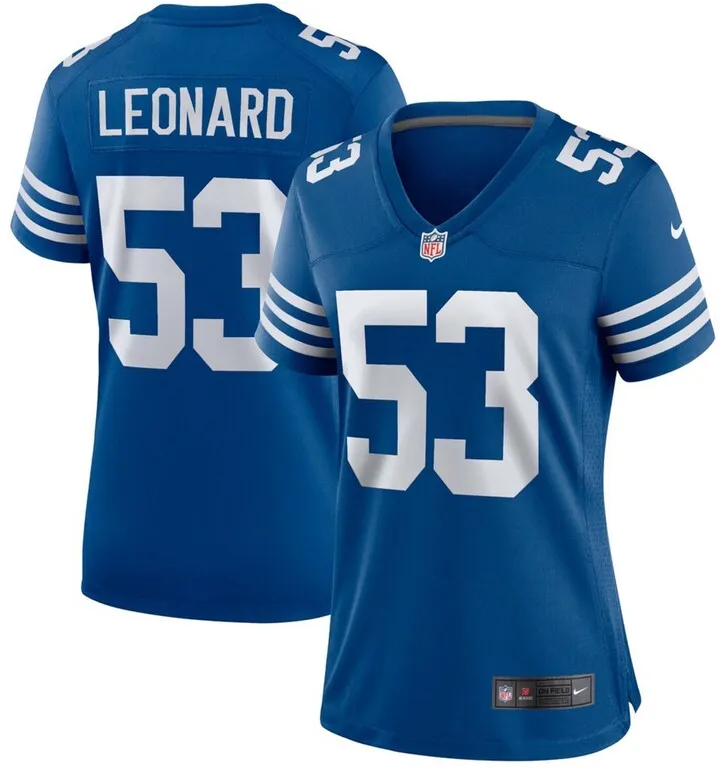 Women's Darius Leonard Royal Indianapolis Colts Alternate Game Jersey