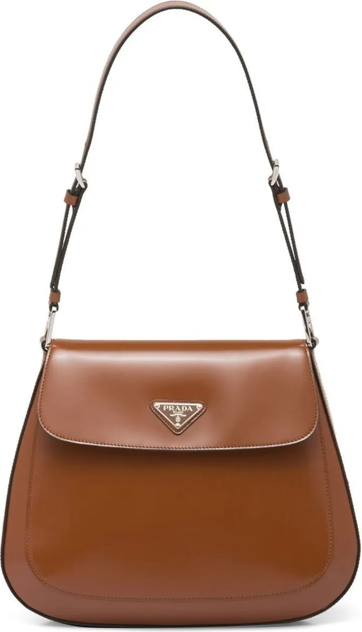 Cleo logo-plaque shoulder bag