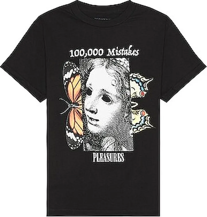 Pleasures Mistakes T-shirt in Black