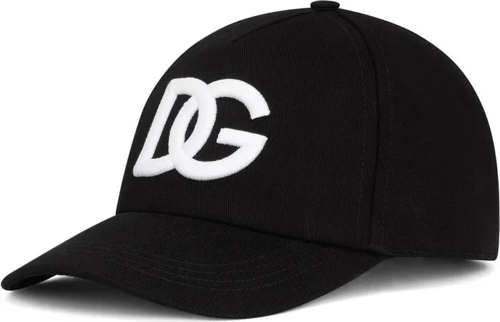 Black Logo Embroidered Baseball Cap