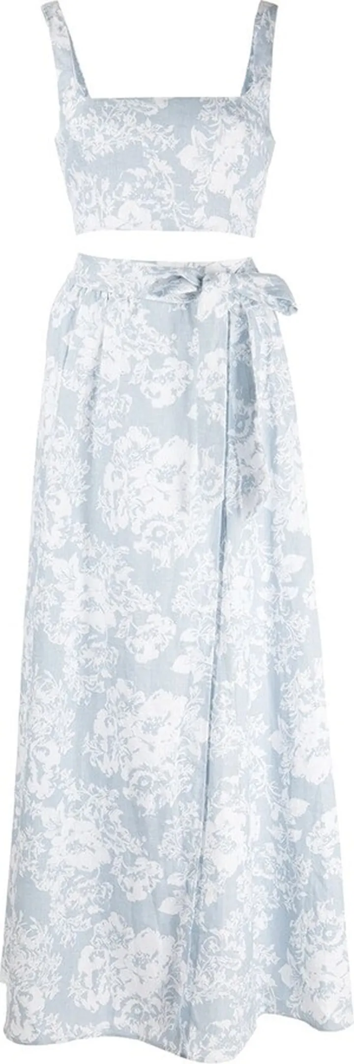 Palm linen dress
