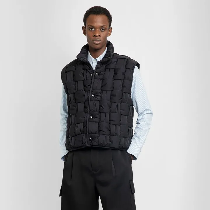 Bottega Veneta Man Black Waistcoats