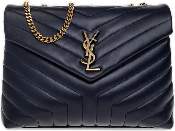 Saint Laurent Lou Lou Logo Plaque Medium Shoulder Bag