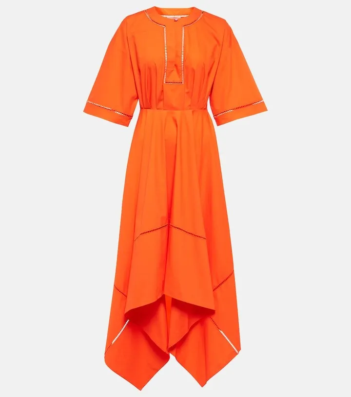 Talita asymmetric midi dress