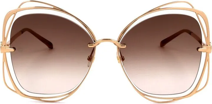 Elie Saab Butterfly Frame Sunglasses
