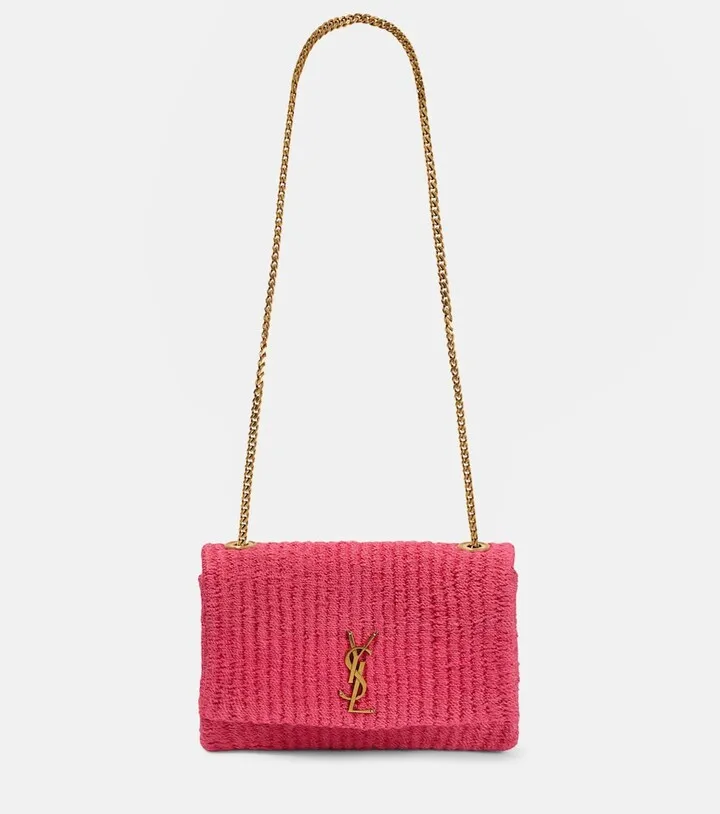 Kate Medium raffia shoulder bag