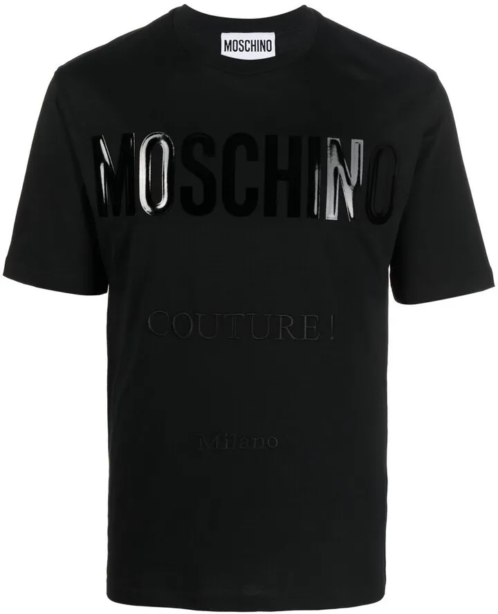 logo-print organic cotton T-shirt