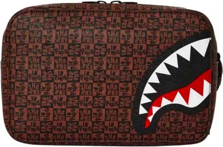 Sharks In Paris Check Toiletry Bag