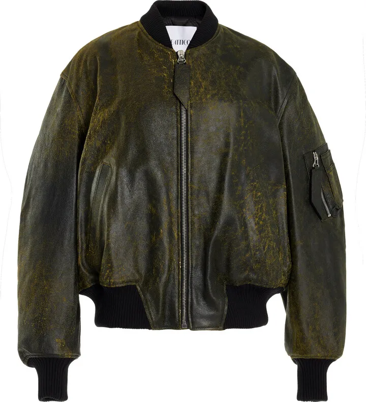 Women's Anja Leather Bomber Jacket