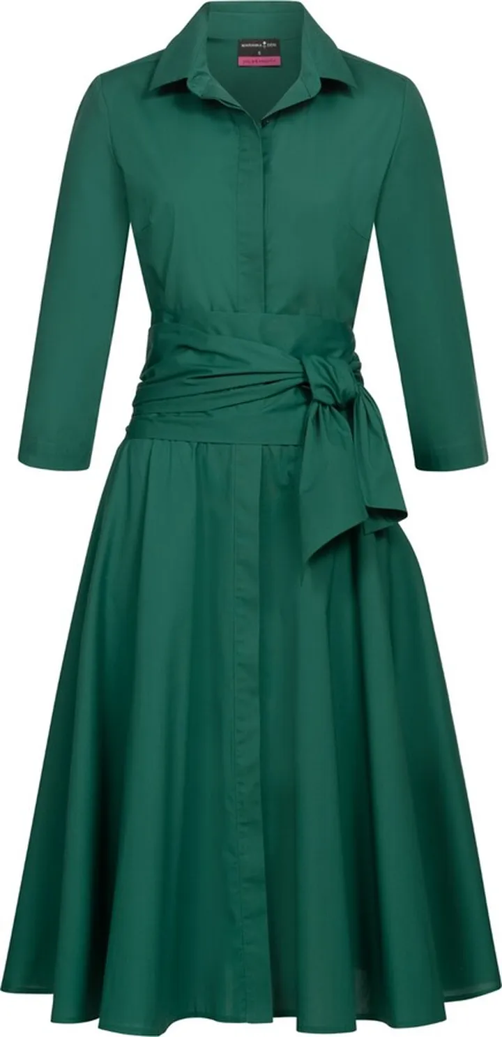 Marianna Déri - Shirtdress With Tie Belt Green