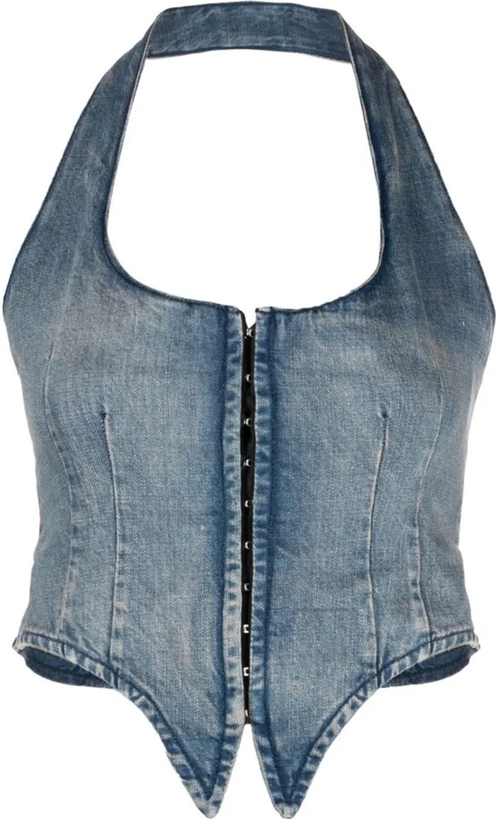 Dani Denim Halterneck Vest