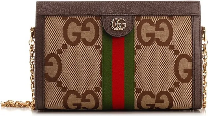Gucci Ophidia Jumbo GG Print Shoulder Bag