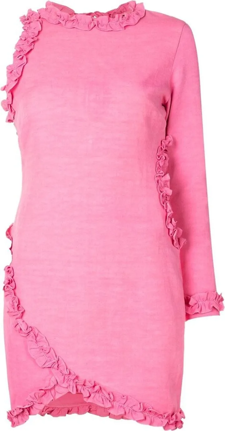 ruffle detail Cafira dress