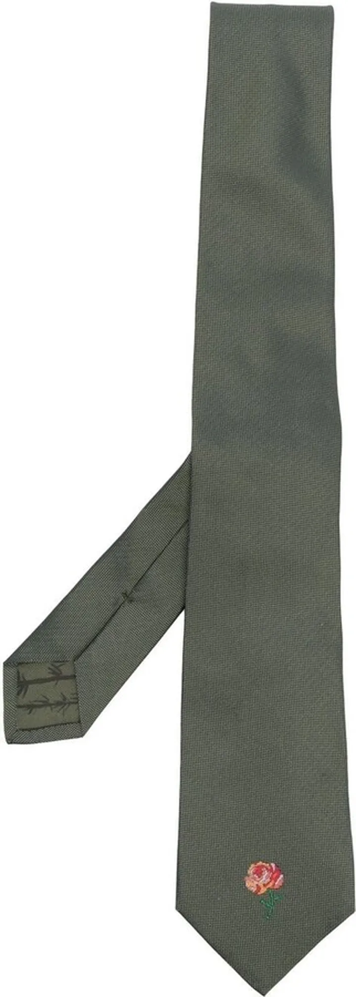 Pixel Rose silk tie