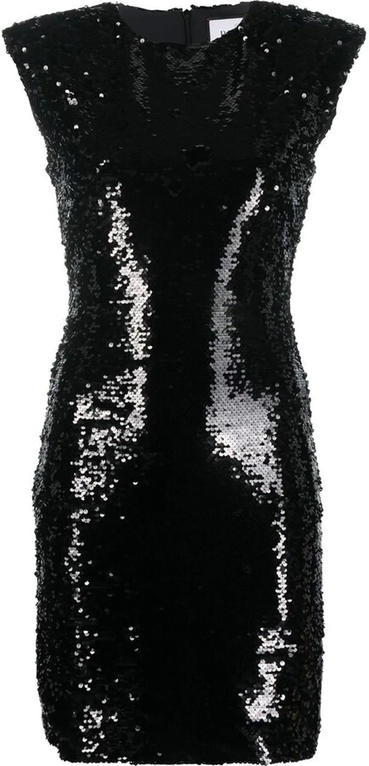 Sequin-Embellished Sleeveless Dress