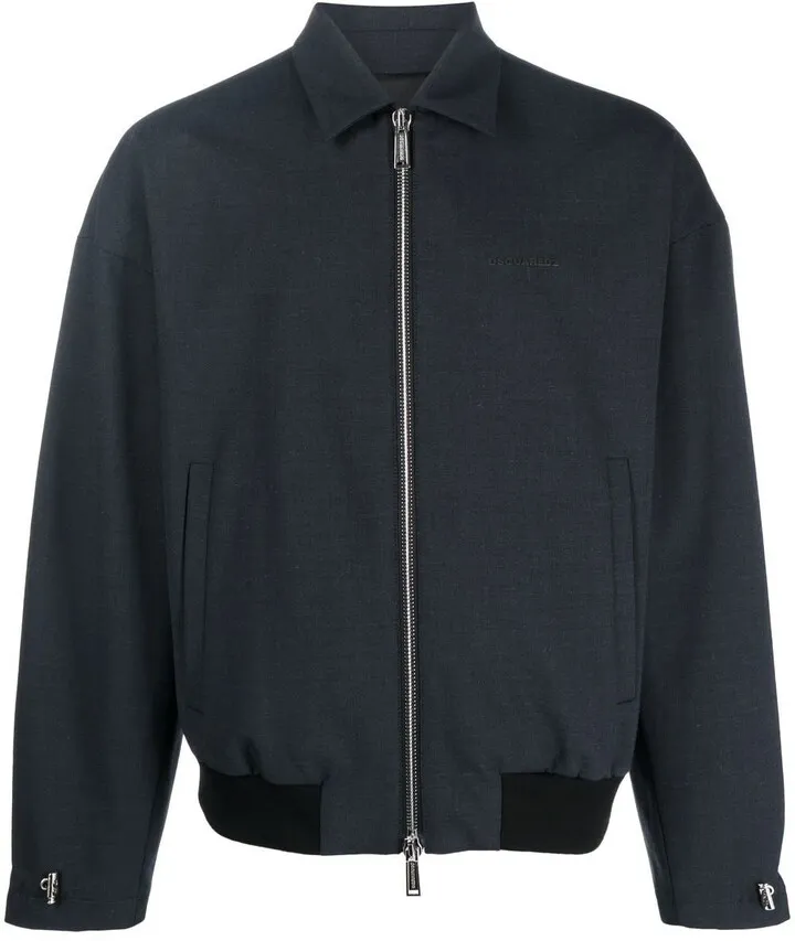 Logo Zipped-Up Bomber Jacket