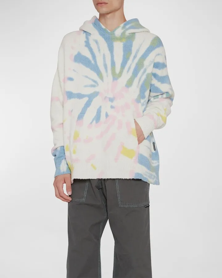 Men's Knit Tie-Dye Hoodie