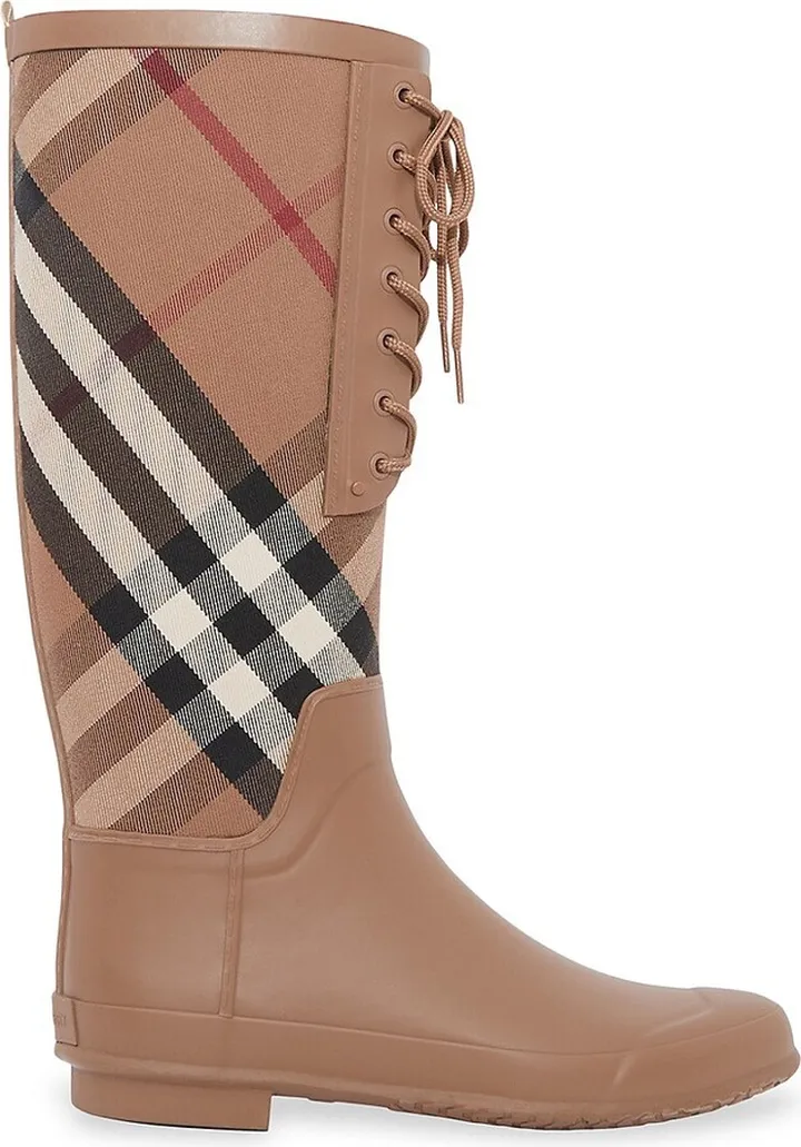 Check Rain Boots