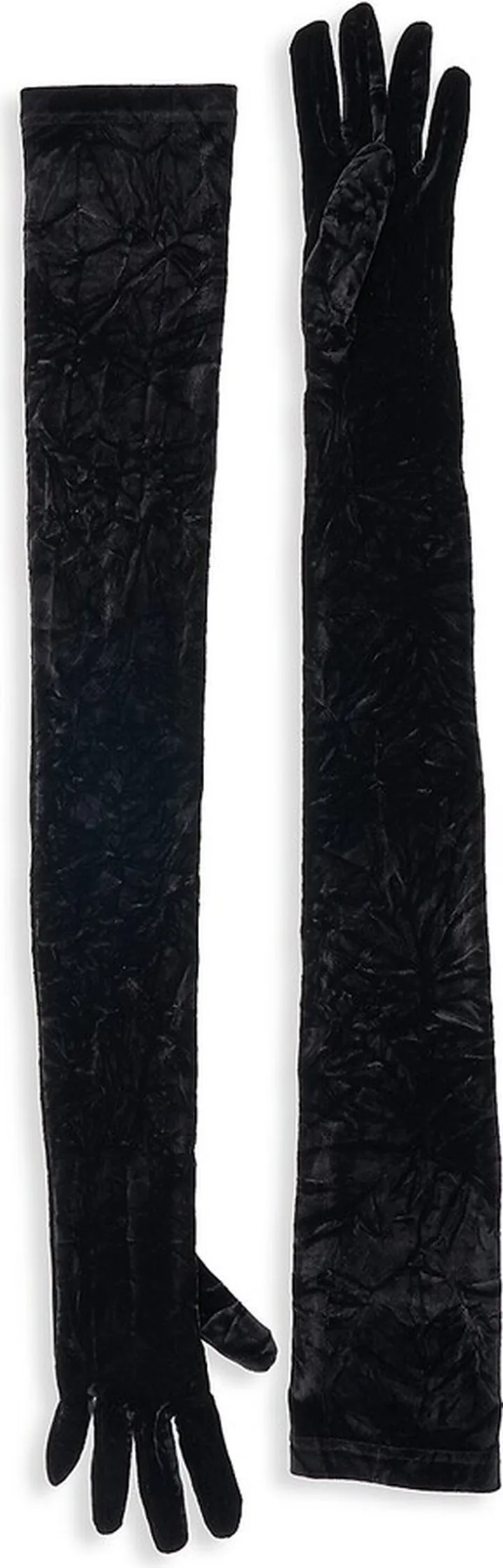 Crushed Velvet Long Gloves