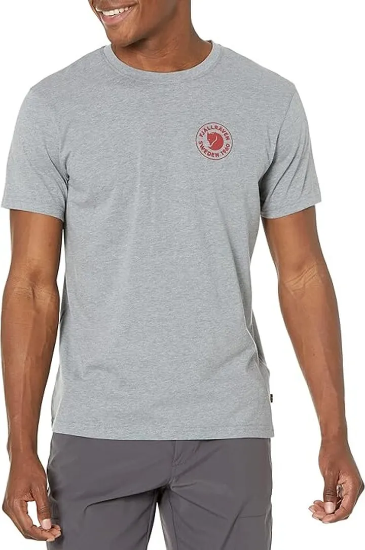 Fjallraven 1960 Logo T-Shirt (Grey Melange) Men's Clothing