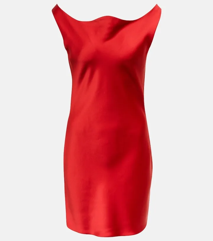 Maria satin minidress