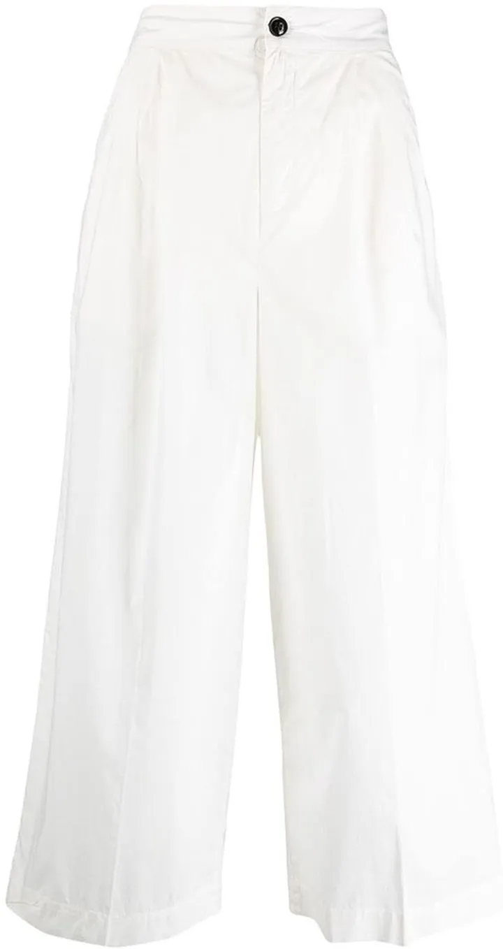 Cropped Wide-Leg Trousers