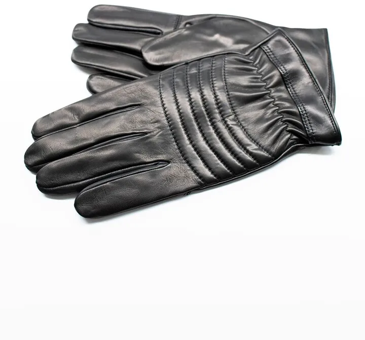 Men's Cashmere-Lined Leather Gloves