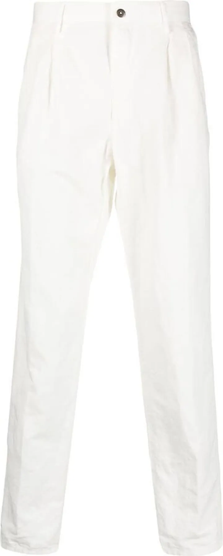 Pleat-Detailing Tapered-Leg Trousers