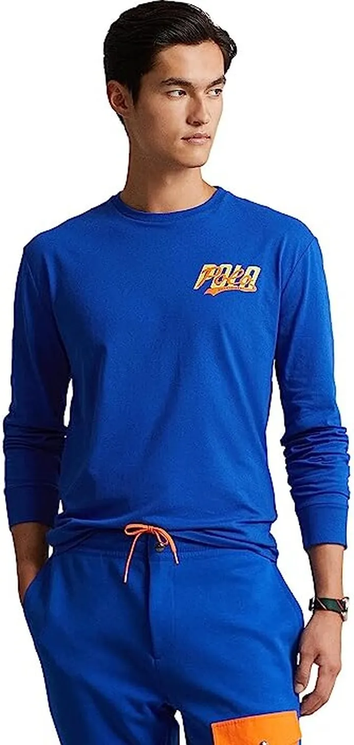 Polo Ralph Lauren Classic Fit Logo Jersey T-Shirt (Sapphire Star) Men's Clothing