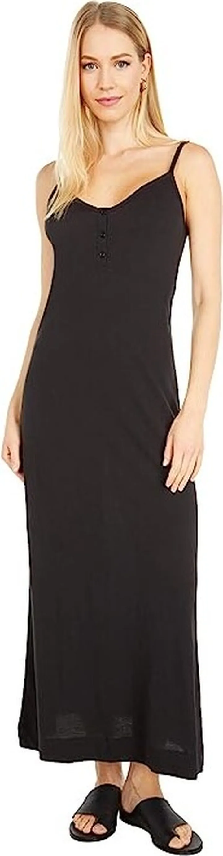 Only Hearts Organic Cotton Gown (Black) Women's Clothing