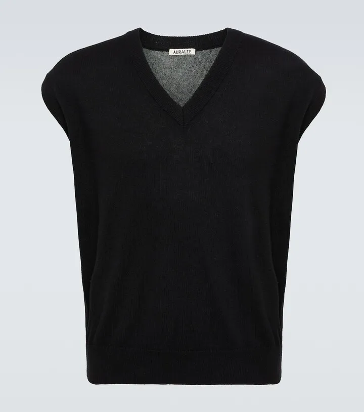 Cashmere and silk vest