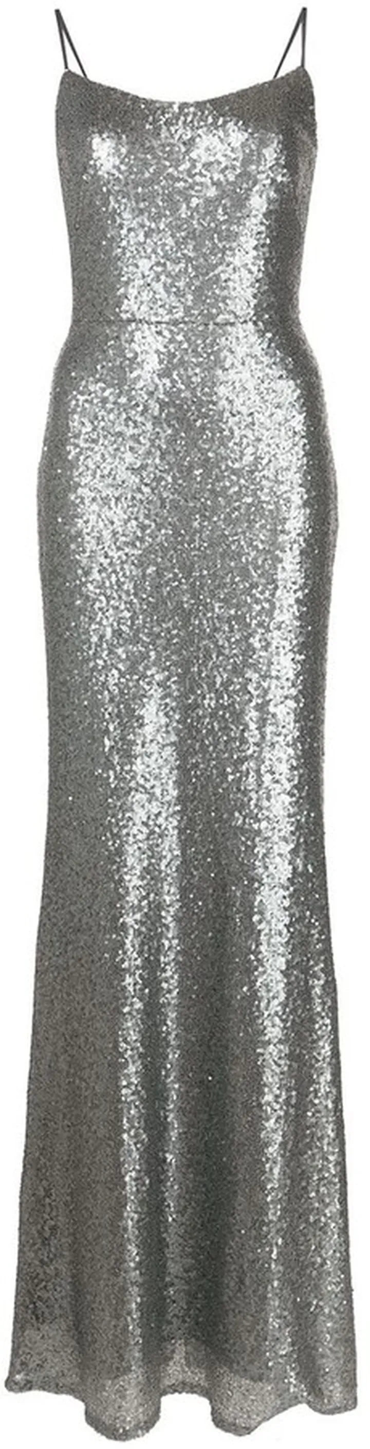 Slim-Cut Sequin Gown