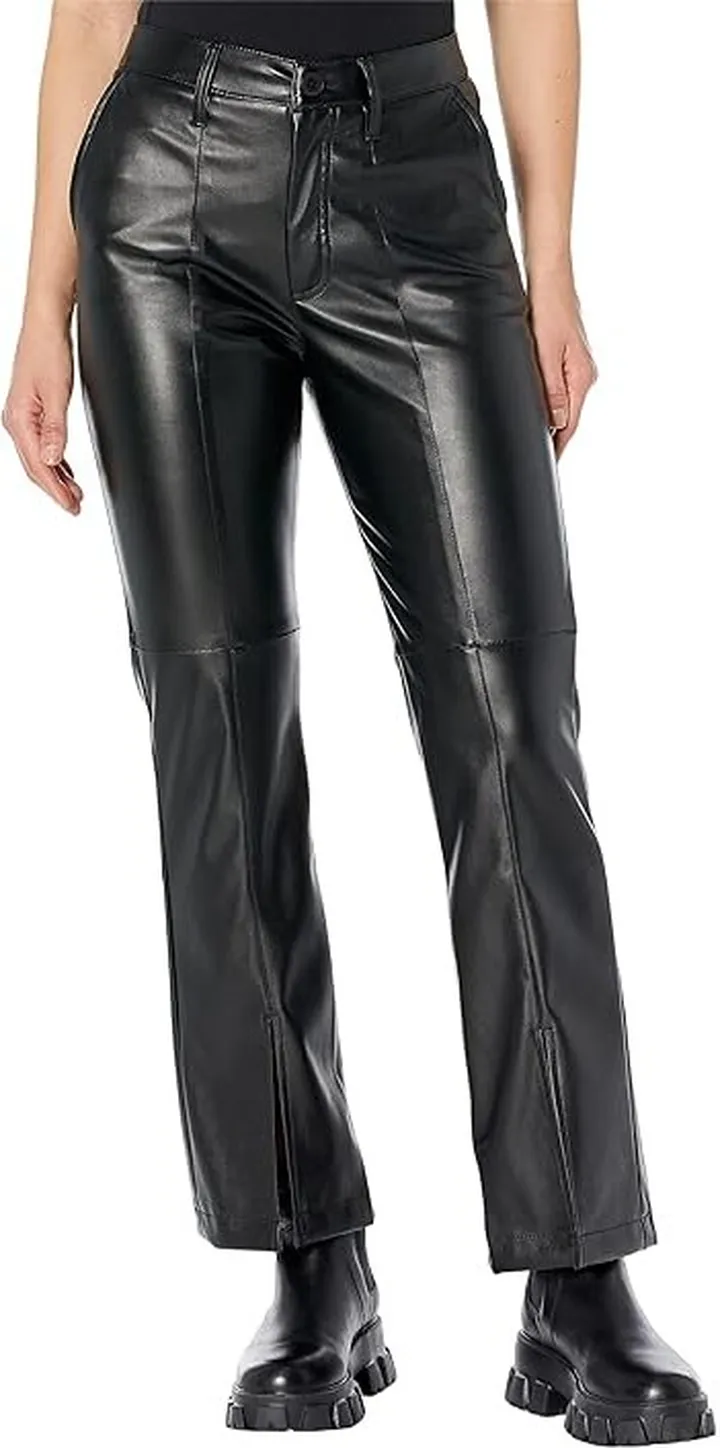 KUT from the Kloth Ellery - Front Hem Slit Crop Pants (Black) Women's Clothing