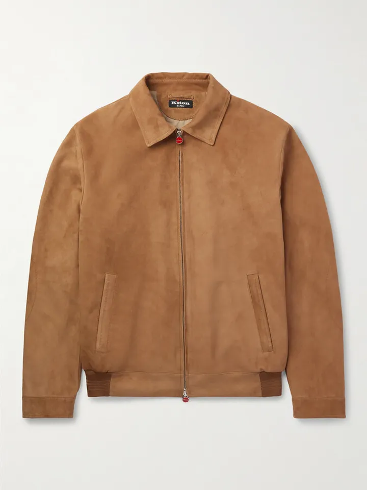 Suede Harrington Jacket