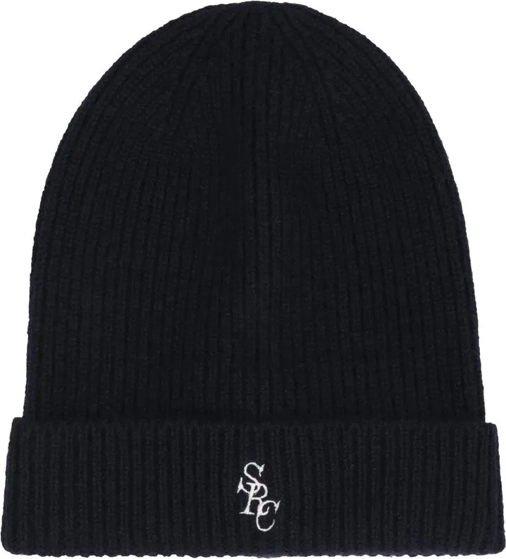 Sporty & Rich Logo-Embroidered Knit Beanie