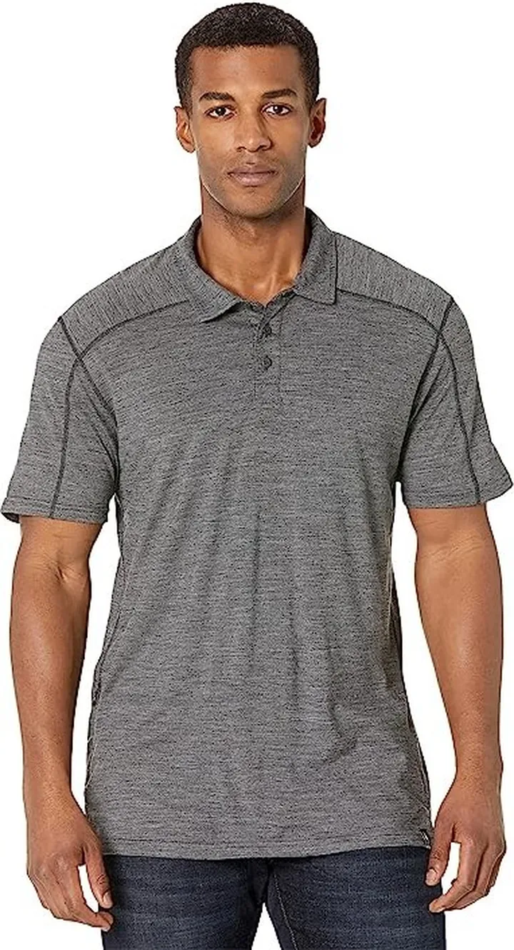 Smartwool Merino Sport 150 Polo (Medium Gray Heather) Men's Clothing