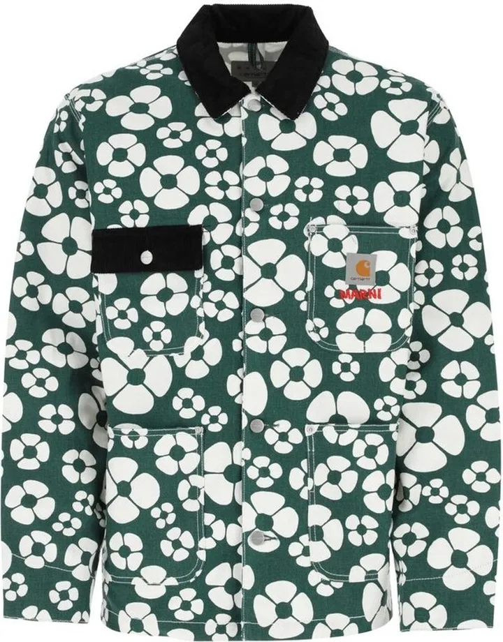 Marni X Carhartt Buttoned Denim Jacket