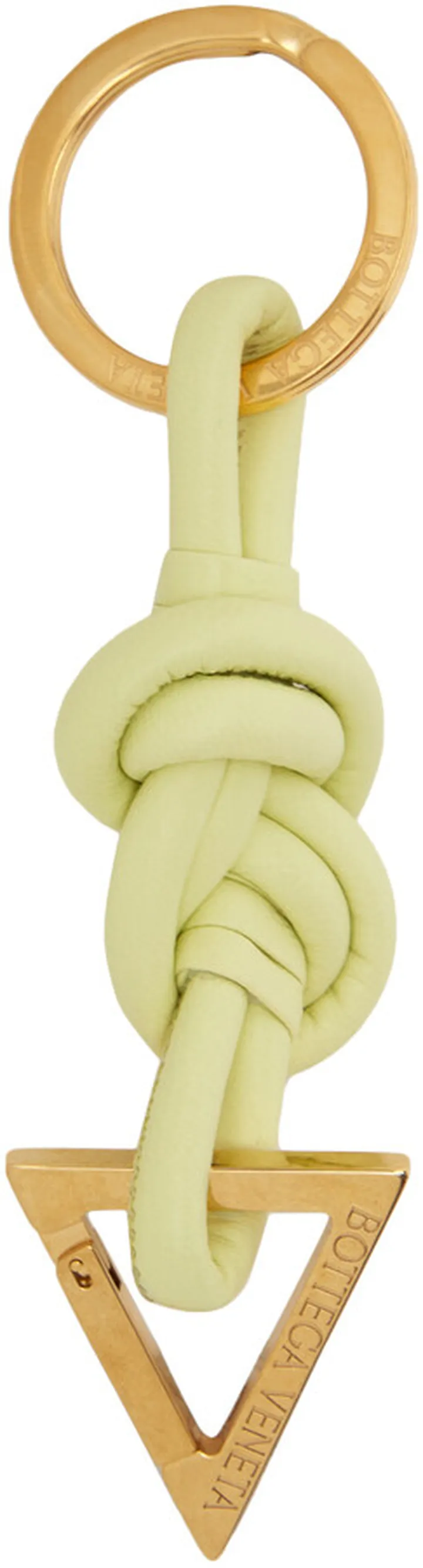 Bottega Veneta Yellow Nappa Key Ring