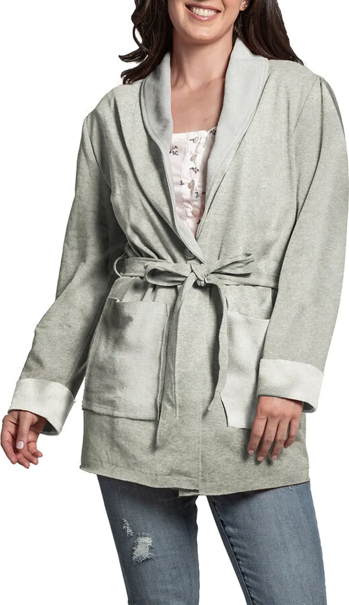 Ivy French Terry Tie Robe